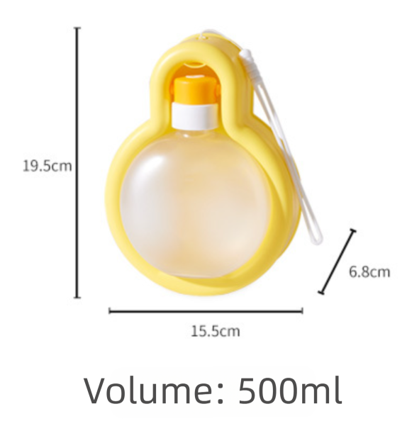 Borraccia da viaggio pieghevole per cani e gatti(500ml)
