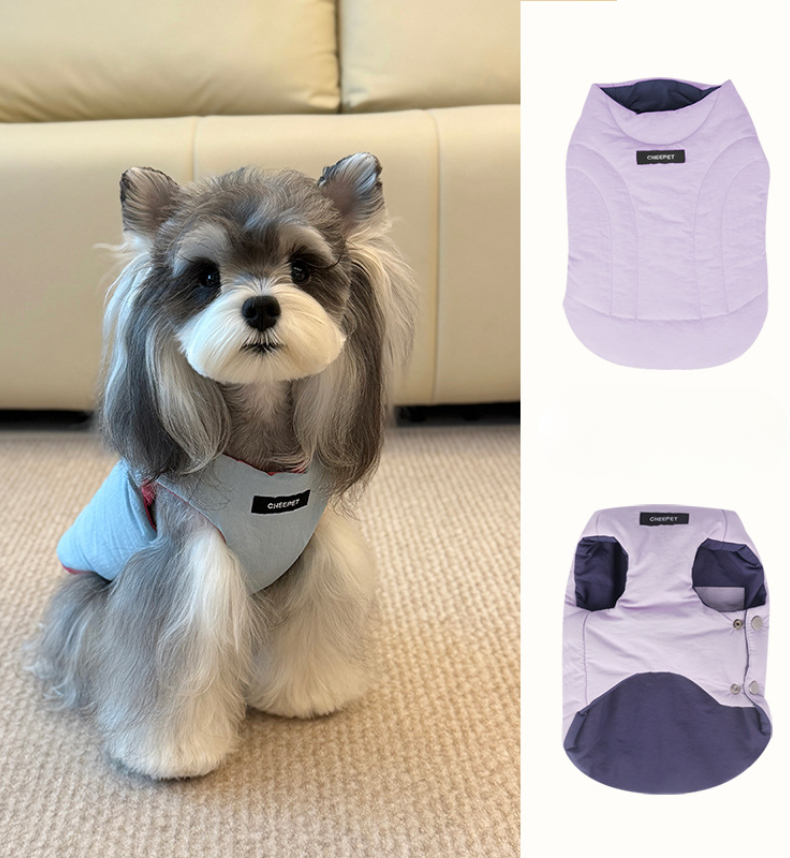 Gilet color-block reversibile per cane e gatto