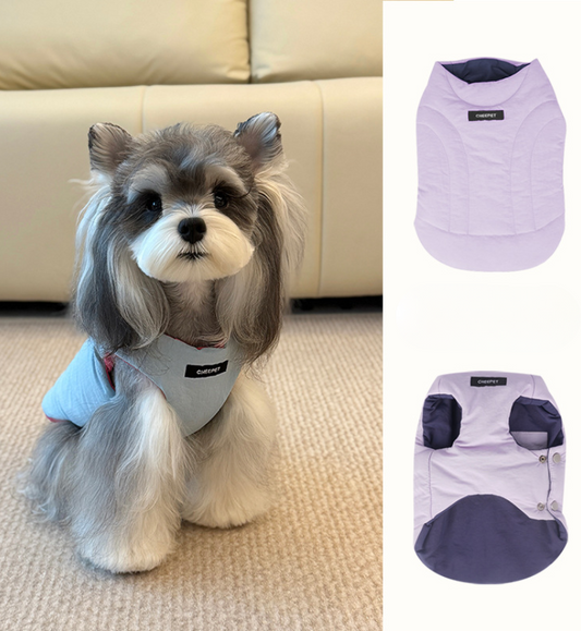 Gilet color-block reversibile per cane e gatto