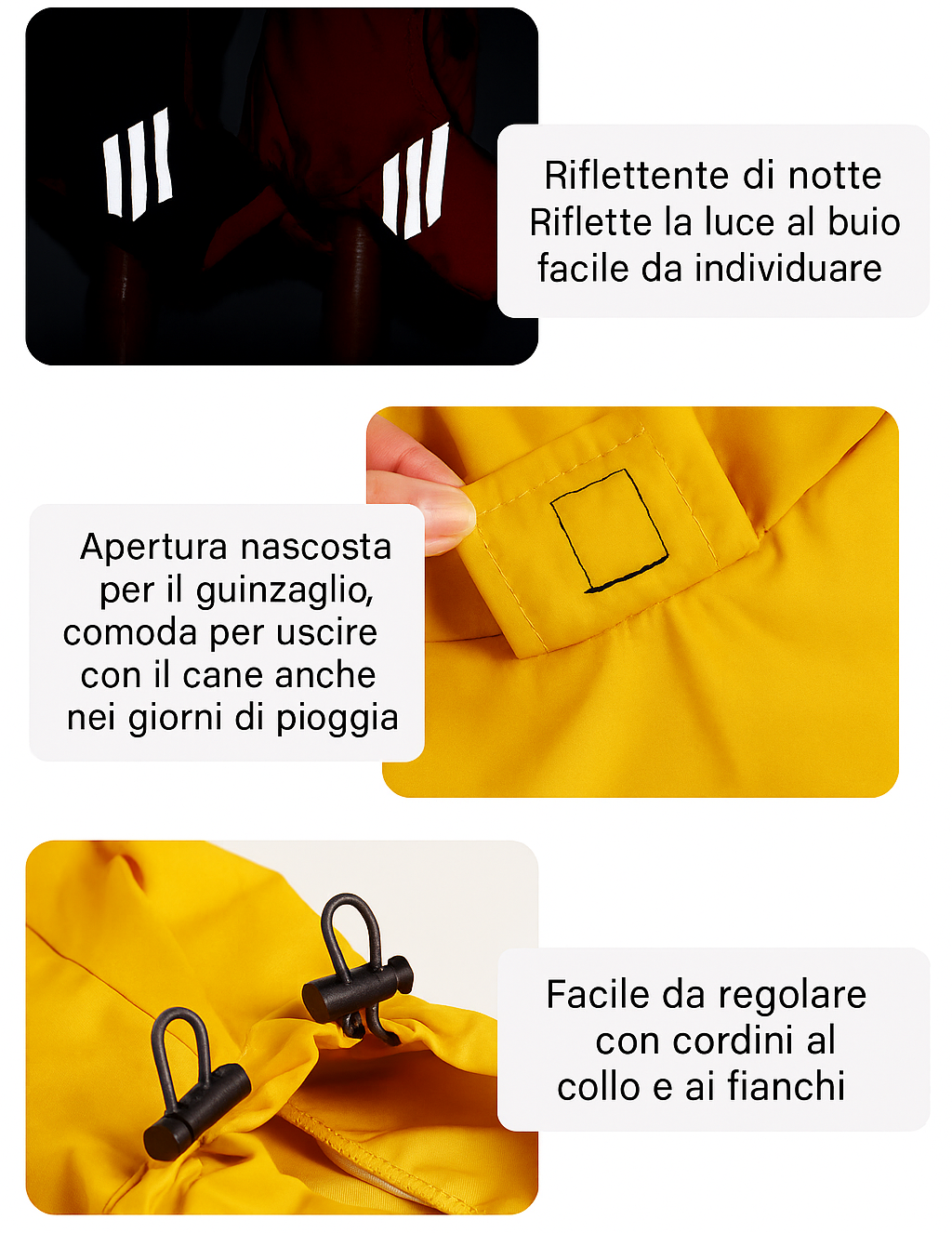 Impermeabile per cane e gatto